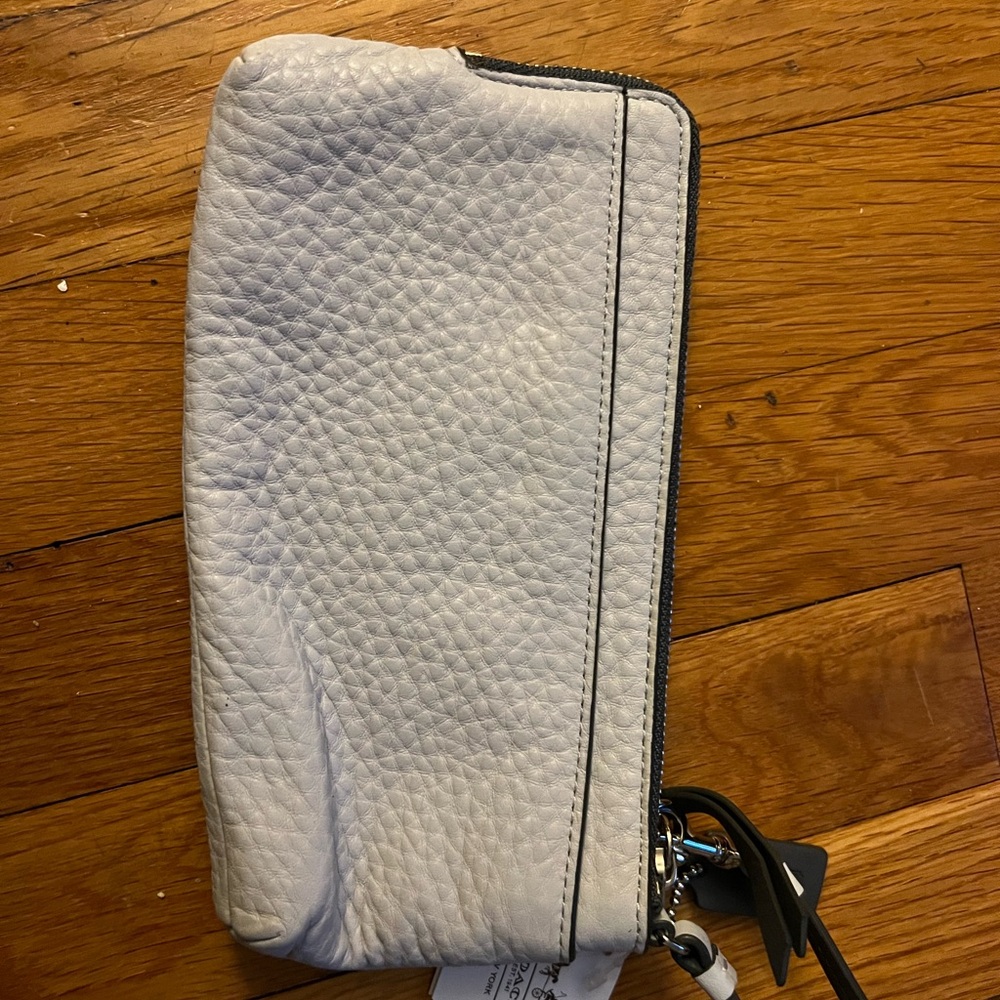 Coach Grey Leather Women's Clutch